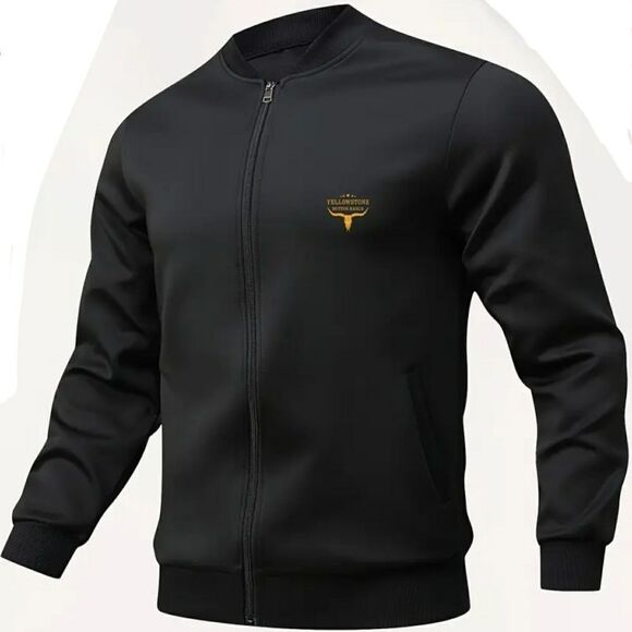 Lightweight Yellowstone Dutton Ranch Print Jacket Sz L (40) - Picture 3 of 6